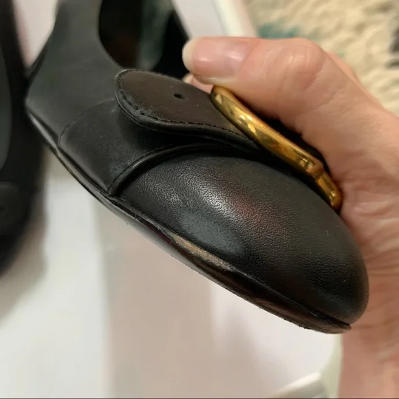 Gucci Sachalin Logo Low-heeled Round Toe Pump - Picture 7 of 13